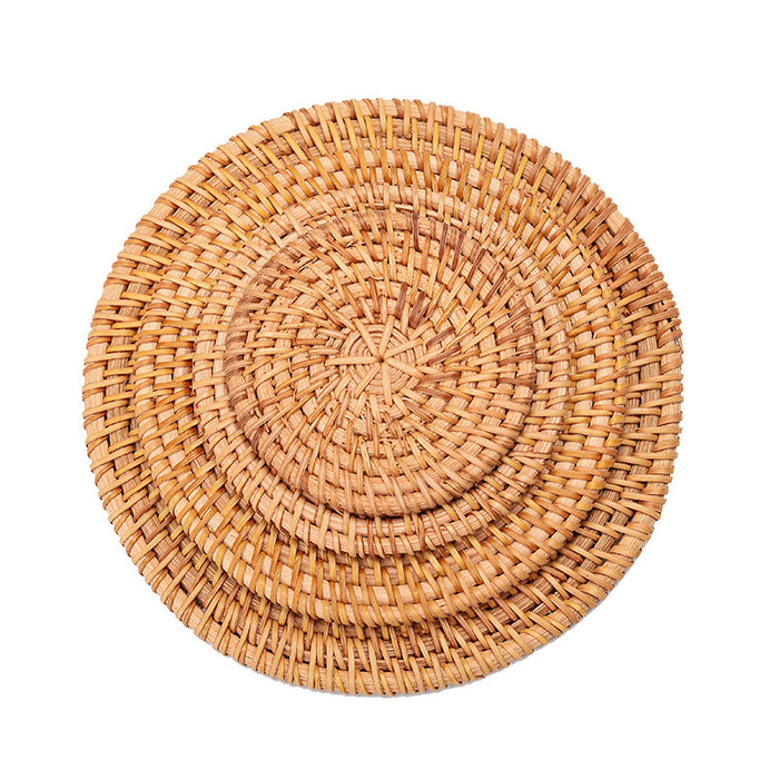 Natural Round Hand Woven Table Placemat