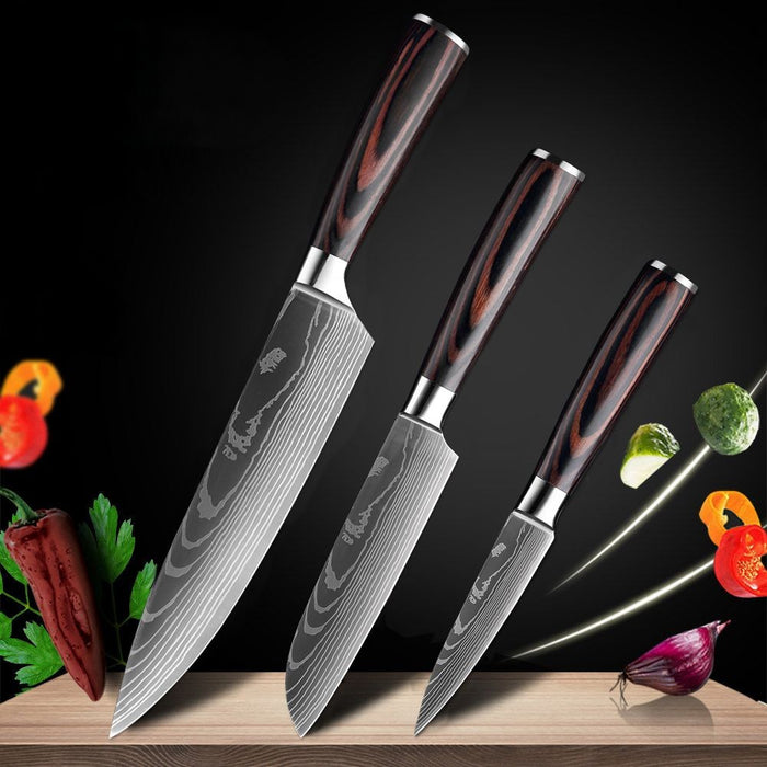 Kitchen Cleaver Slicing Utility Knife Set