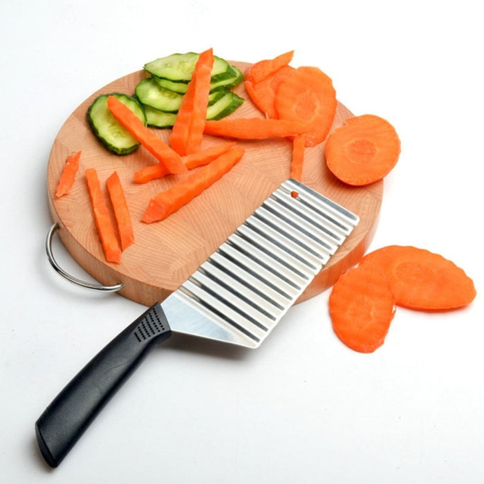 Wavy Vegetable Crinkle Cutter Knife