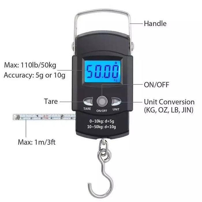 Portable LCD Electronic Hanging Fish Scale