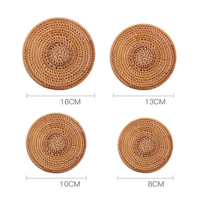 Natural Round Hand Woven Table Placemat