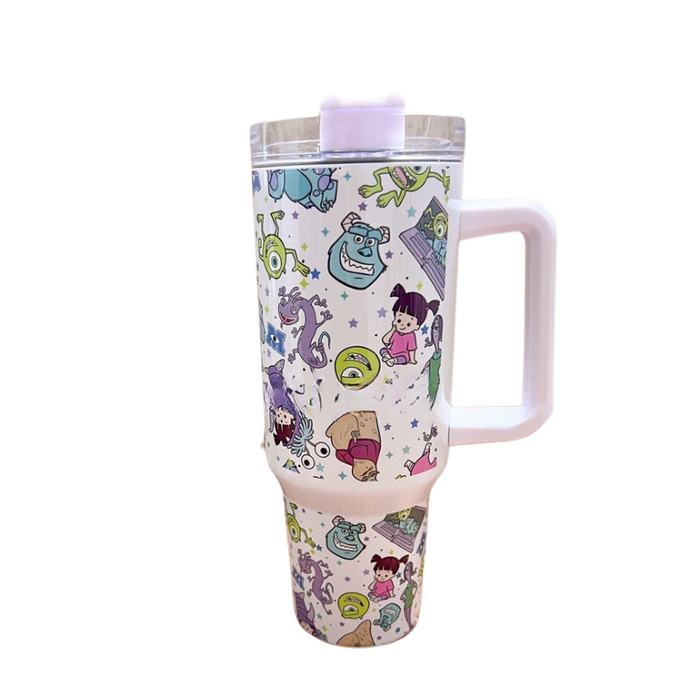 Magic Park Monsters 40 oz Kawaii Travel Tumbler with Handle