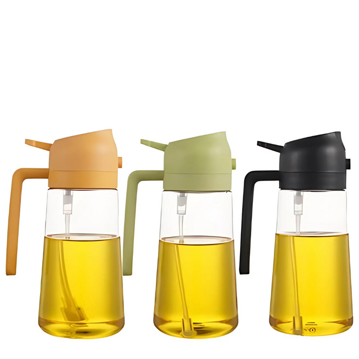 Stylish 3 Piece Of Oil Dispenser Set For Kitchen