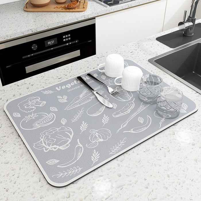 Anti-Slip Coffee Absorbent Kitchen Countertop Mat