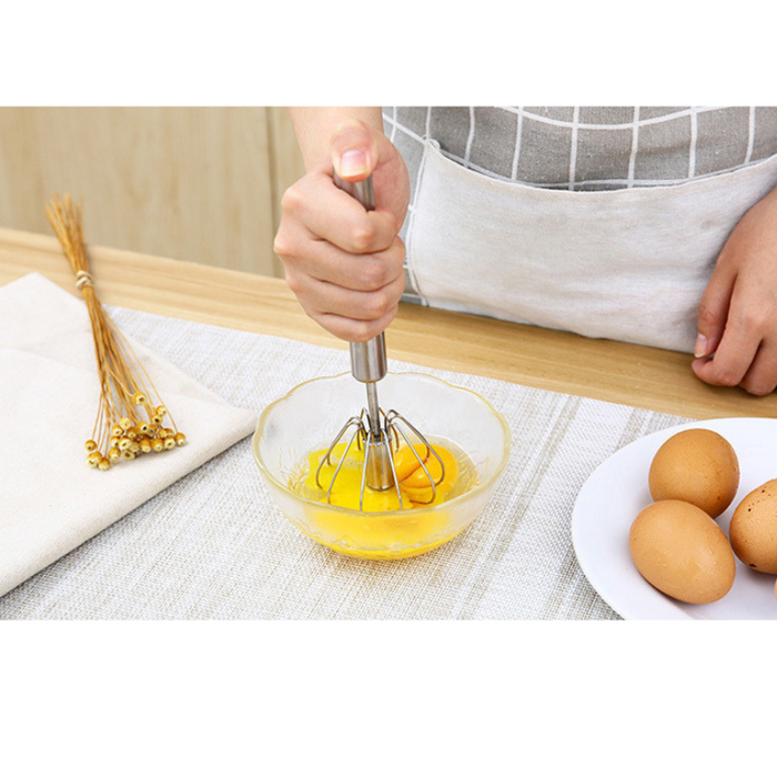 Household Semi Automatic Rotating Egg Beater