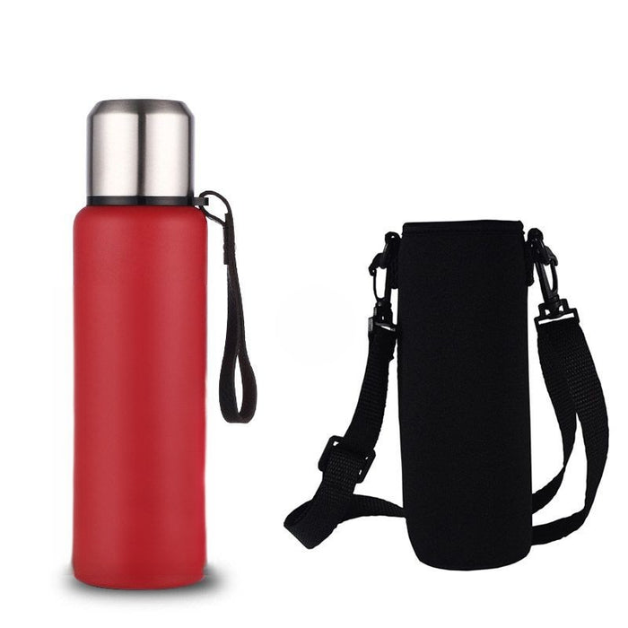 Stainless Steel Thermos Bottle With Bag