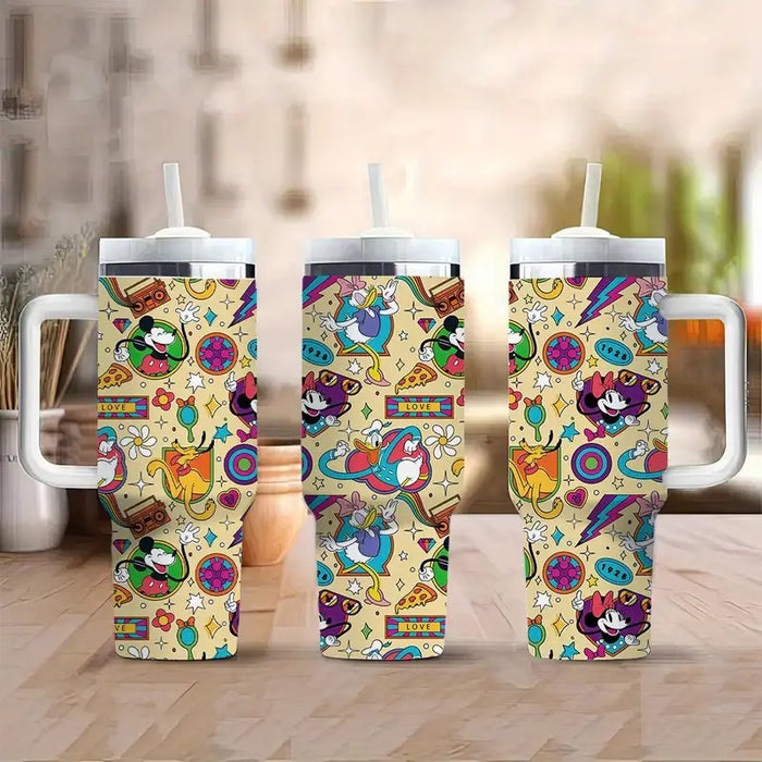 40Oz Cartoon Characters Insulated Tumbler