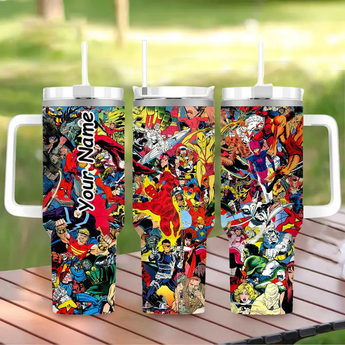 40 Oz Cartoon Cinematic Insulated Tumbler