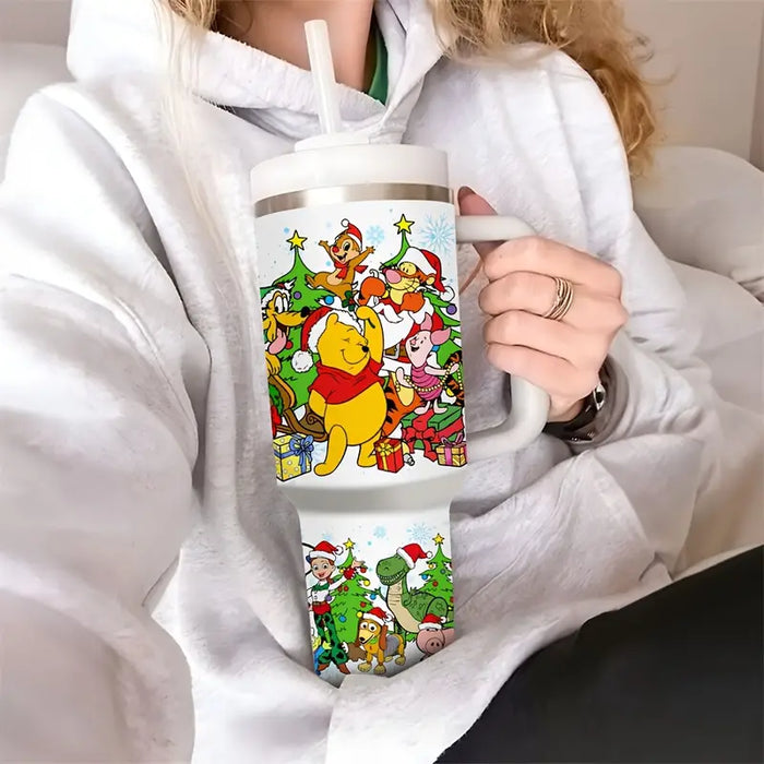 40Oz Christmas Festive Insulated Tumbler