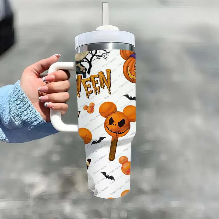 40oz Halloween And Mickey Insulated Tumbler