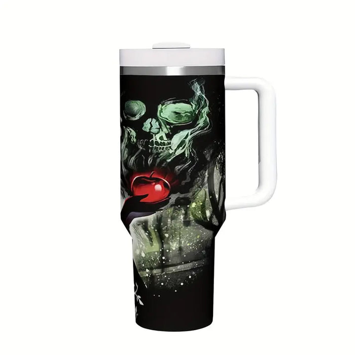 40oz Holding Apple Printed Insulated Tumbler