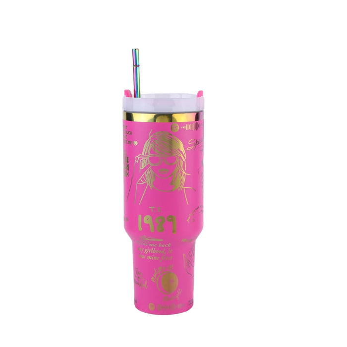 Taylor Swift 40oz Insulated Tumbler With Straw