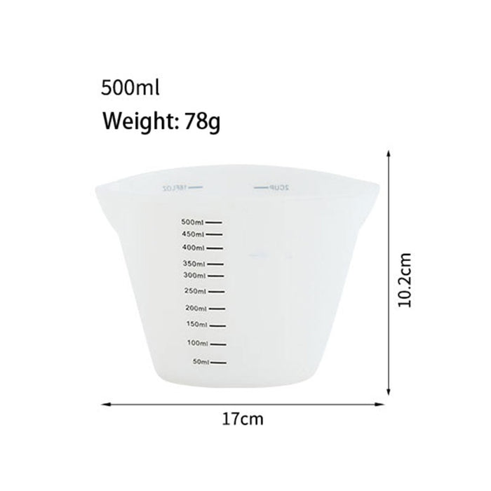 Silicone Measuring Cup With Clear Scale