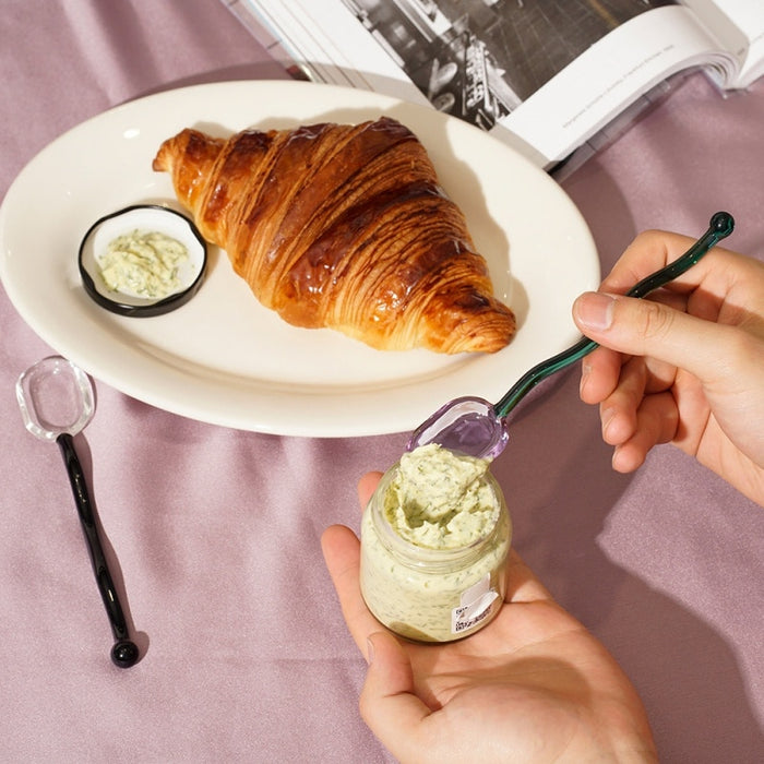 Colored Transparent Coffee Dessert Stirring Spoon