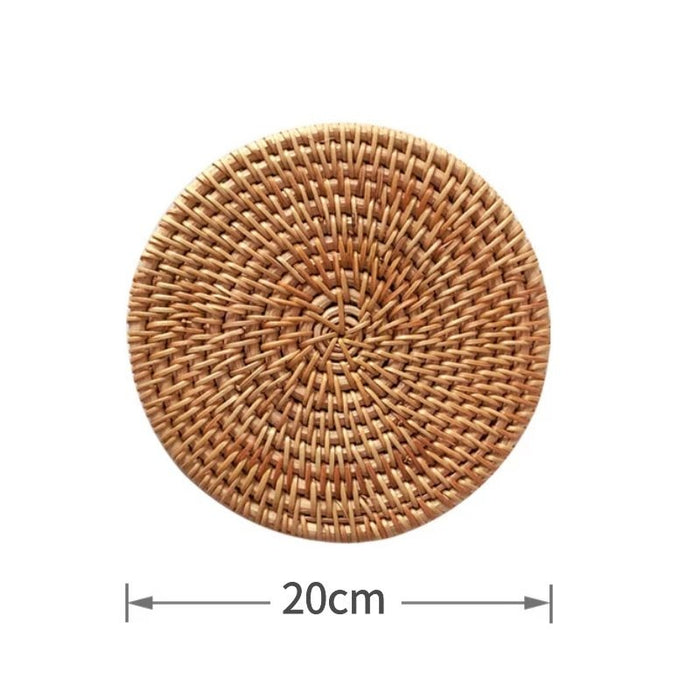 Natural Round Hand Woven Table Placemat