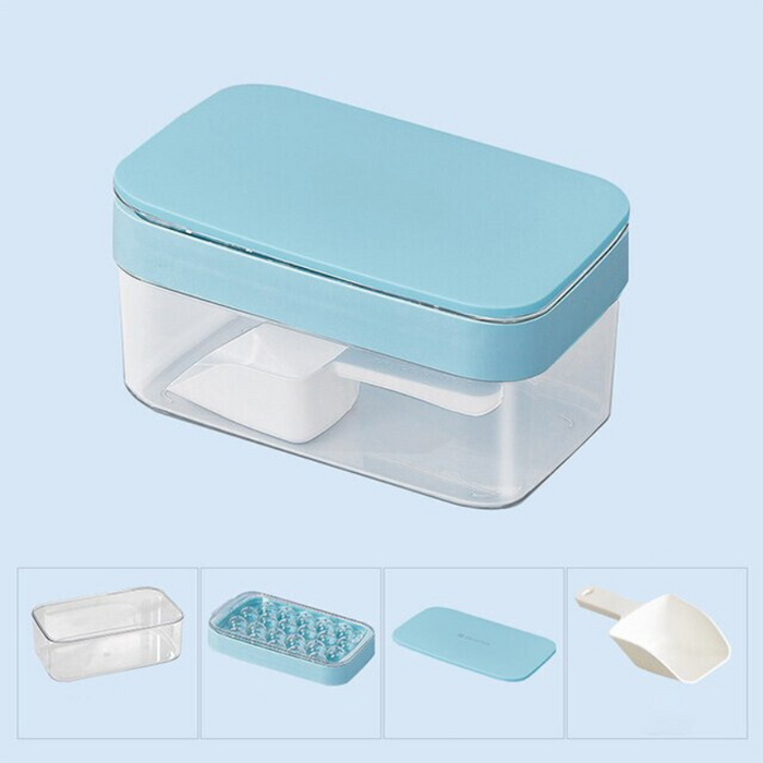 Round Ice Cube Storage Box Set