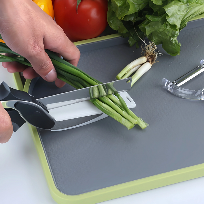 Premium Multi Function Kitchen Scissors With Waffle Knife