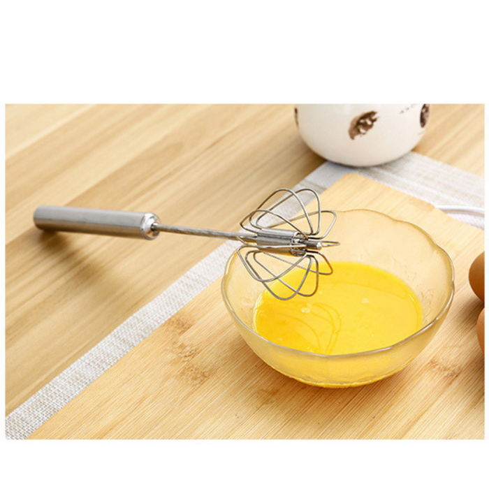 Household Semi Automatic Rotating Egg Beater