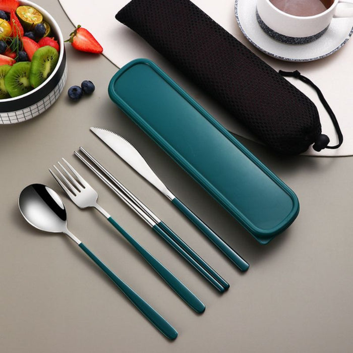 Portable Silver Cutlery Set