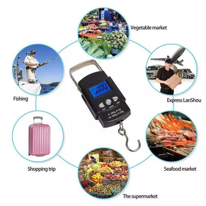 Portable LCD Electronic Hanging Fish Scale