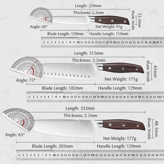 Stainless Steel Kitchen Knives Sets