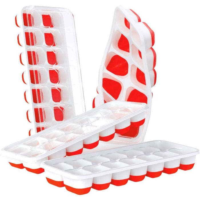 Silicone And Flexible 14 Ice Cube Trays