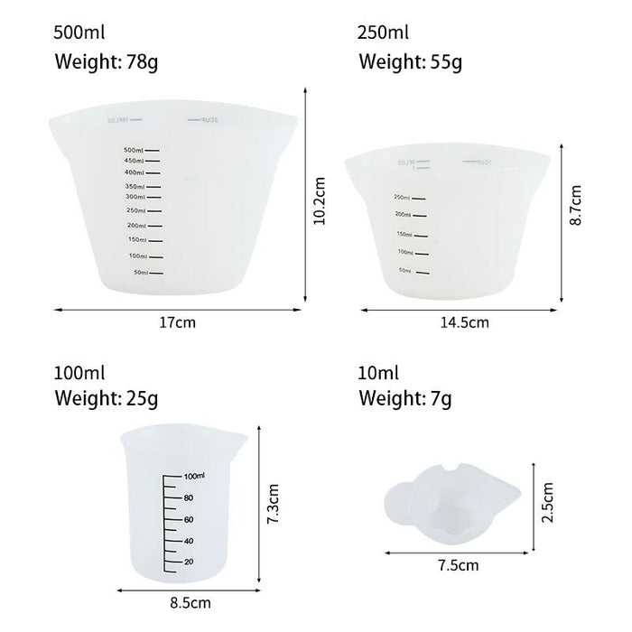 Silicone Measuring Cup With Clear Scale