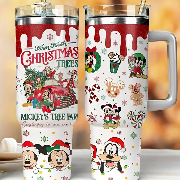 Holiday Stitch 40Oz Tumbler With Insulated Lid