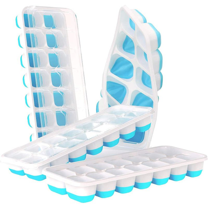 Silicone And Flexible 14 Ice Cube Trays