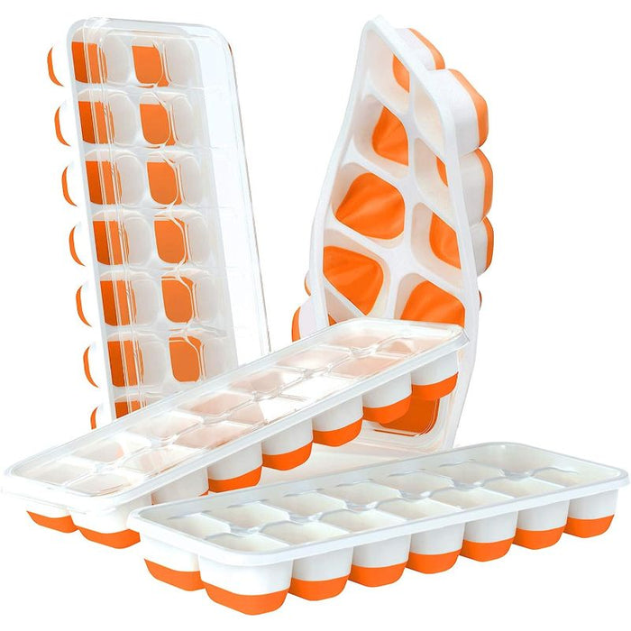 Silicone And Flexible 14 Ice Cube Trays