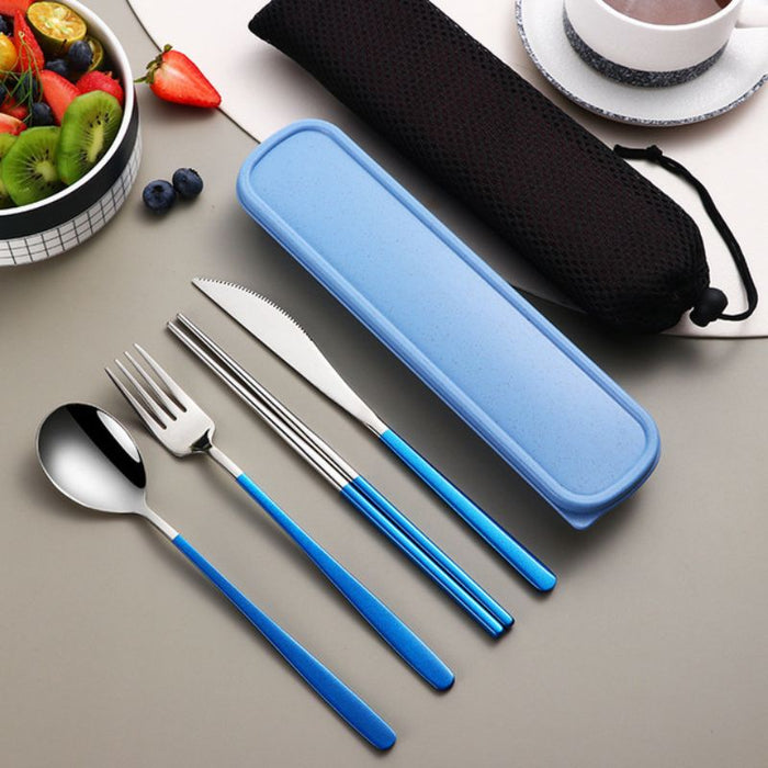 Portable Silver Cutlery Set