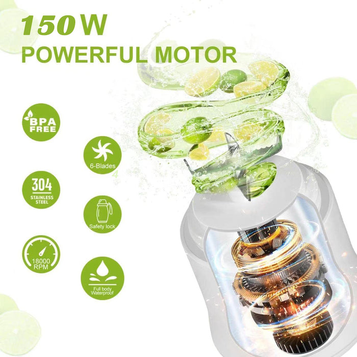 Portable Electric USB Rechargeable 600ml Blender