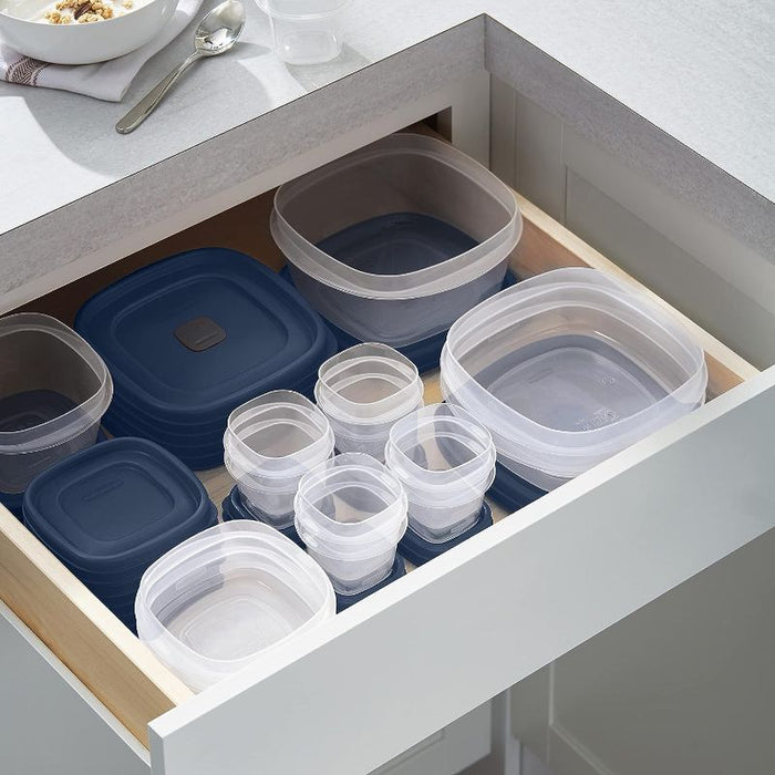 Microwave And Dishwasher Safe Containers With Lids