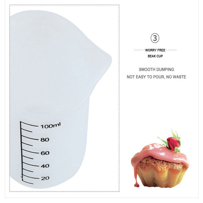 Silicone Measuring Cup With Clear Scale