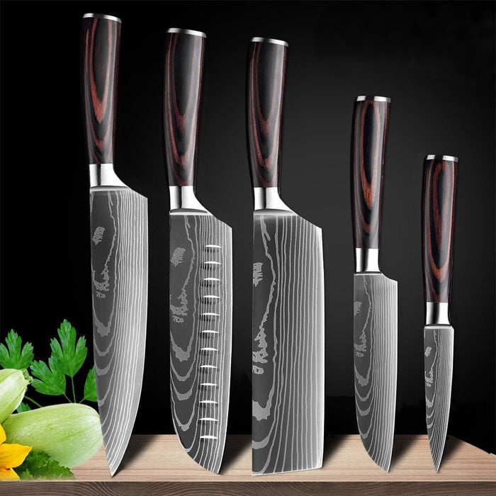 Kitchen Cleaver Slicing Utility Knife Set