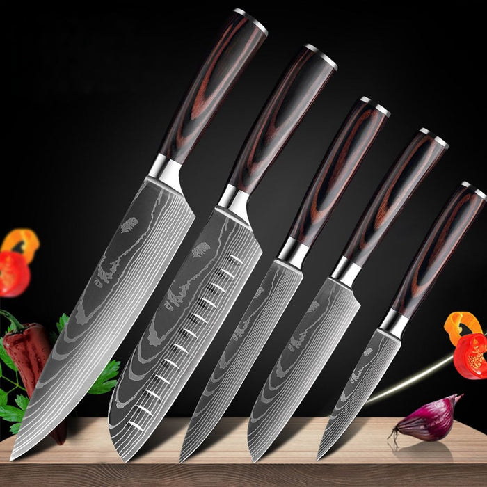 Kitchen Cleaver Slicing Utility Knife Set