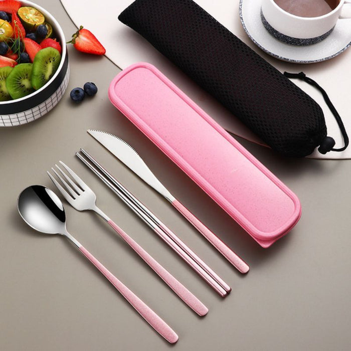 Portable Silver Cutlery Set