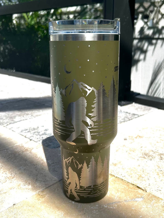 Bigfoot Forest Design 40 Oz Insulated Tumbler