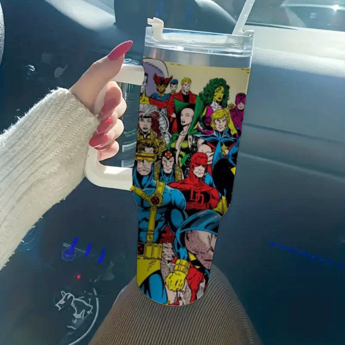 Captain America Printed Insulated Tumbler