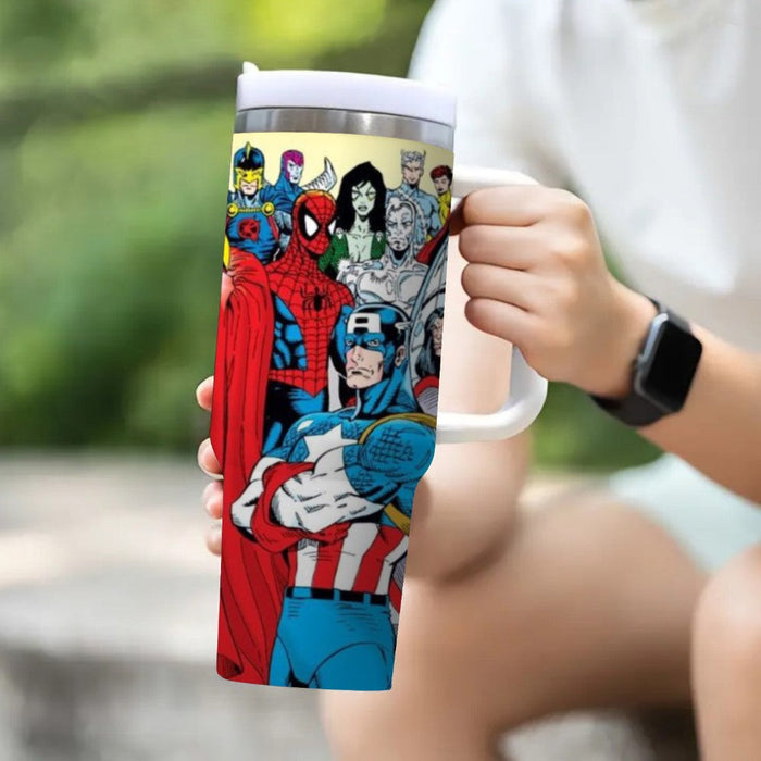 Captain America Printed Insulated Tumbler