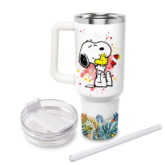 Life Is Better With Snoopy Printed Tumbler