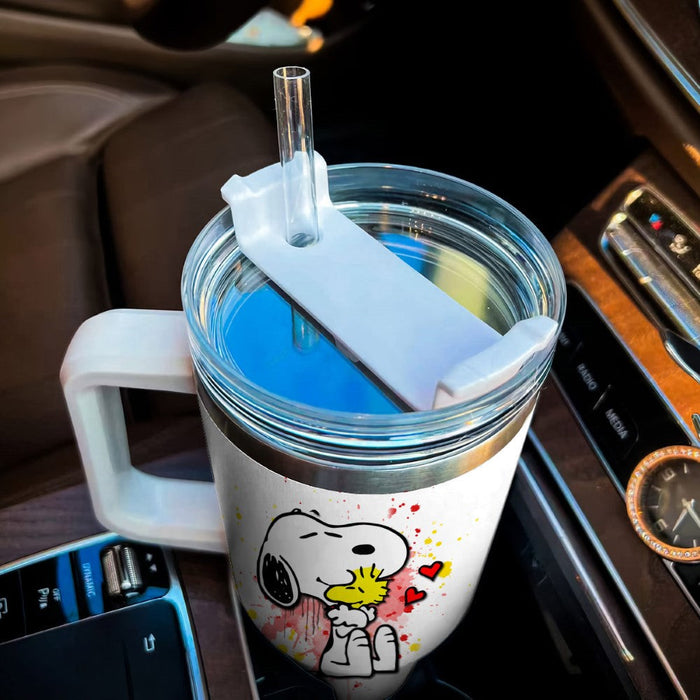 Life Is Better With Snoopy Printed Tumbler