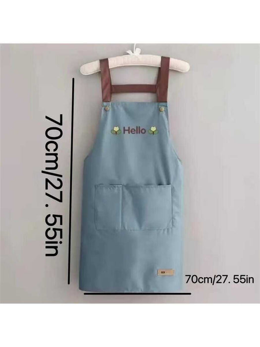 Flower Print Waterproof Apron