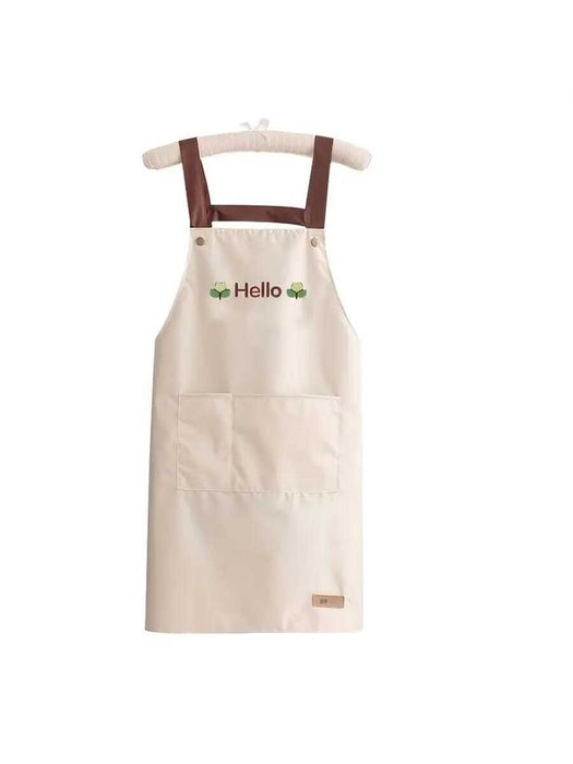 Flower Print Waterproof Apron