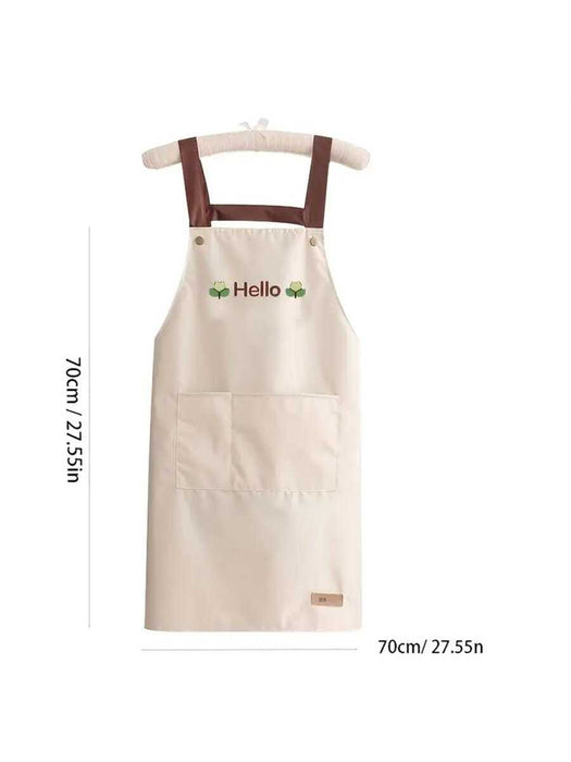 Flower Print Waterproof Apron