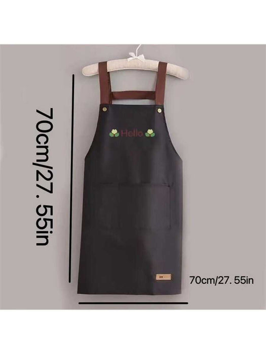 Flower Print Waterproof Apron