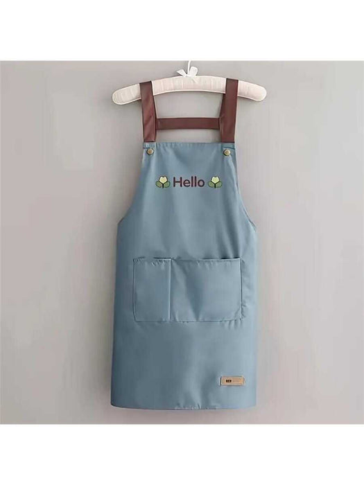 Flower Print Waterproof Apron