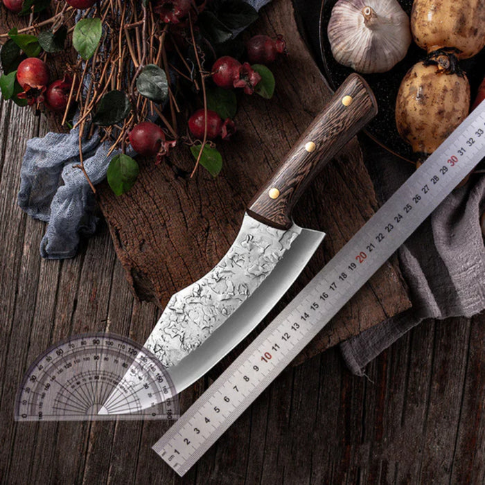 Forged High Carbon Manganese Steel Butcher Knife