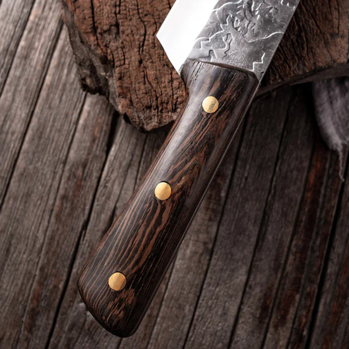 Forged High Carbon Manganese Steel Butcher Knife