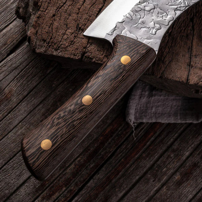 Forged High Carbon Manganese Steel Butcher Knife